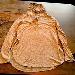 Aerie "Just add leggings" long sleeve lace up top, M